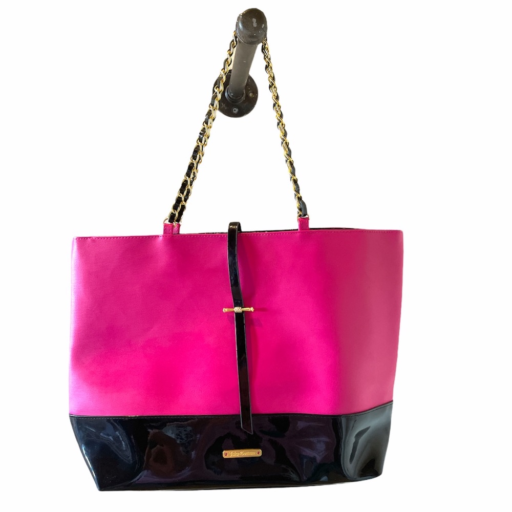 Juicy Couture Neon Pink & Patent Tote Bag 🌸